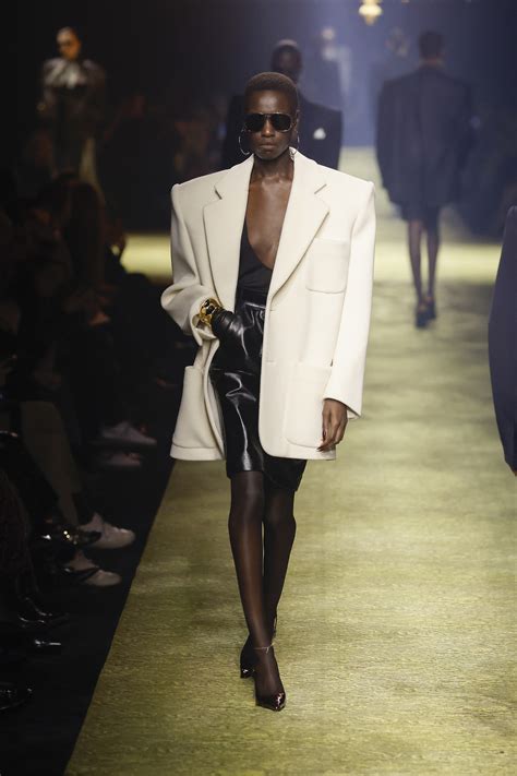 ysl fall 2023 collection|ysl big shoulders.